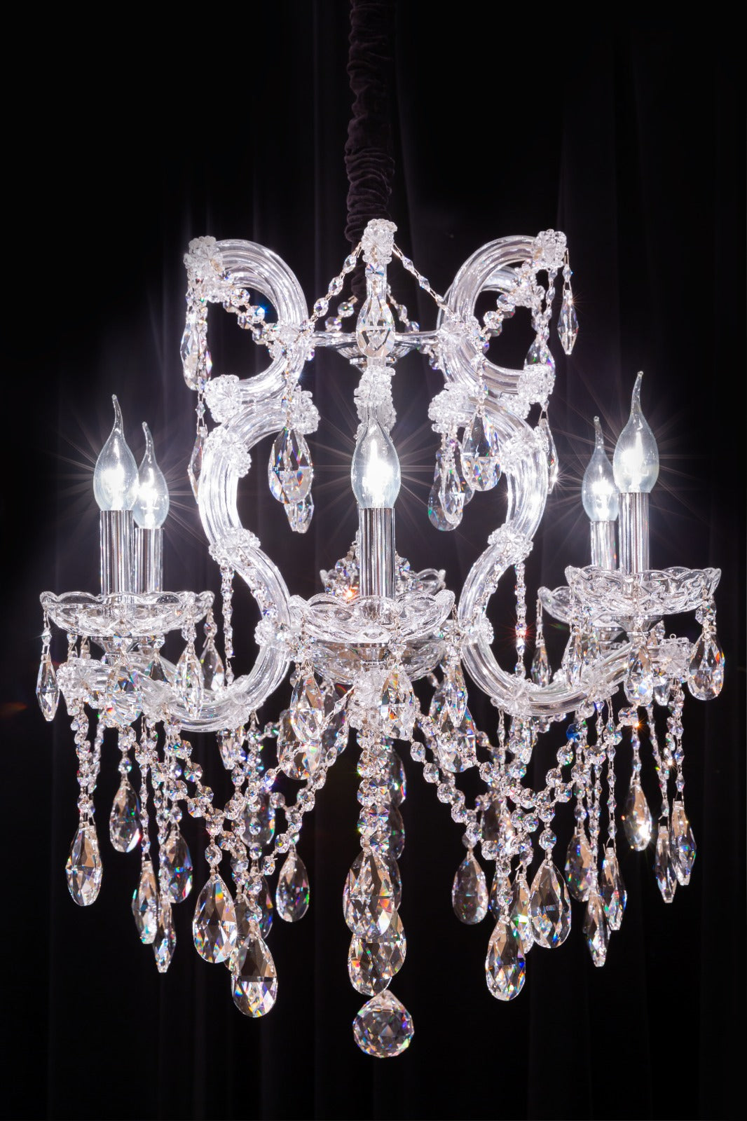 Classic Maria Theresa chandelier Alexandra 6 lights with Swarovski
